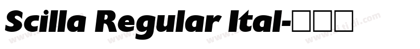 Scilla Regular Ital字体转换